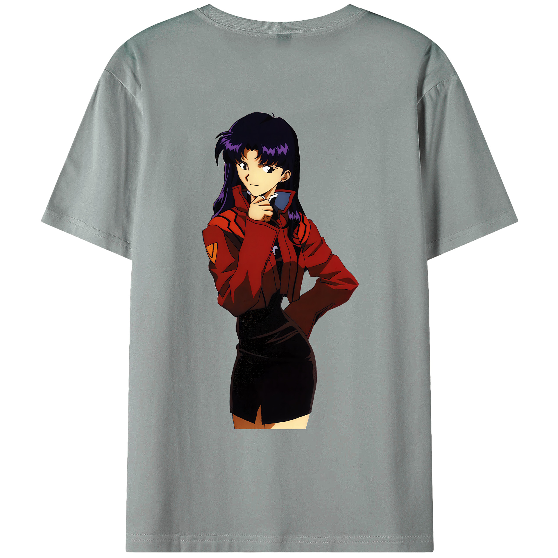 （画像用） EVA 新世紀エヴァンゲリオン 綿100％ メンズ半袖Tシャツ（バックプリント） 通気性